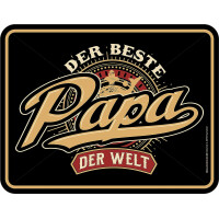 Original Rahmenlos® Blechschild für den besten Papa der Welt