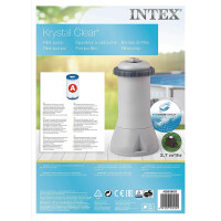 Intex 28638 Krystal Clear Cartridge Filter Pump - Pool Kartuschenfilteranlage, 2.7m³/h