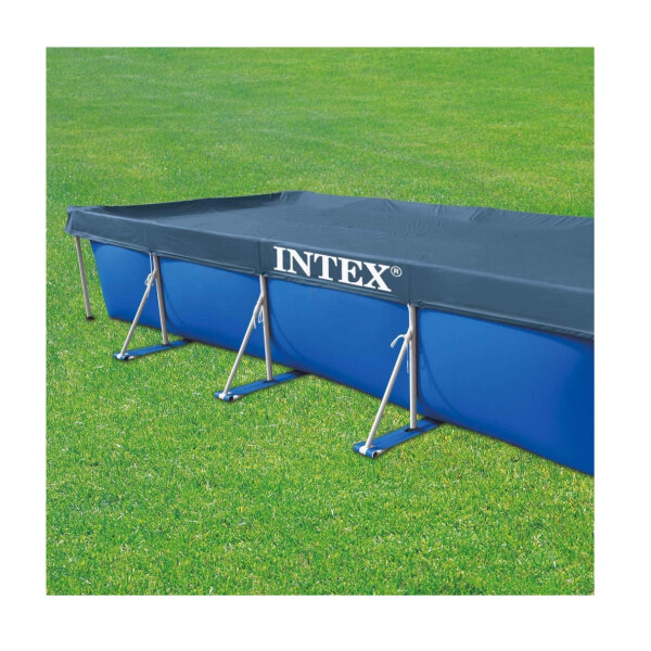 Intex Rectangular Pool Cover - Poolabdeckplane - 450 x 220 cm - Für Rectangular Frame Pool
