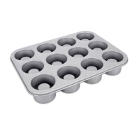 Städter 661073 We Love Baking Cake Cups Backform, Metall, Silber