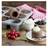 Städter 661073 We Love Baking Cake Cups Backform, Metall, Silber