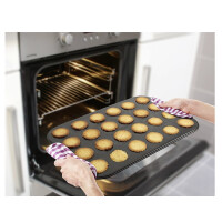 Zenker Backform für 24 Husarenkrapfen & Engelsaugen, beschichtetes Backblech (38 x 27 cm), für leckere Kekse mit Füllung, Keks-Backform, Menge: 1 Stück