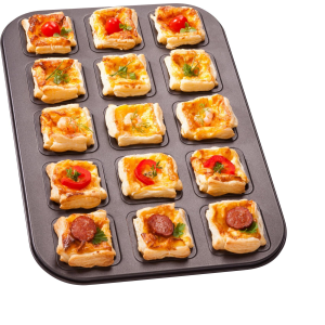 Zenker 7427 Snackblech, 38,5 x 26,5 x 2, 15-er Set