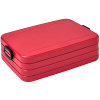 Mepal Bento-Lunchbox Take A Break Nordic red large – Brotdose mit Fächern, geeignet für bis zu 8 Butterbrote, abs, 1500 ml