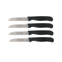 RÖR | Schälmesserset | 4-teilig | gerade Klinge | ideal für Gemüse & Obst | ergonomisches Design | langlebig & präzise | farblich sortiert