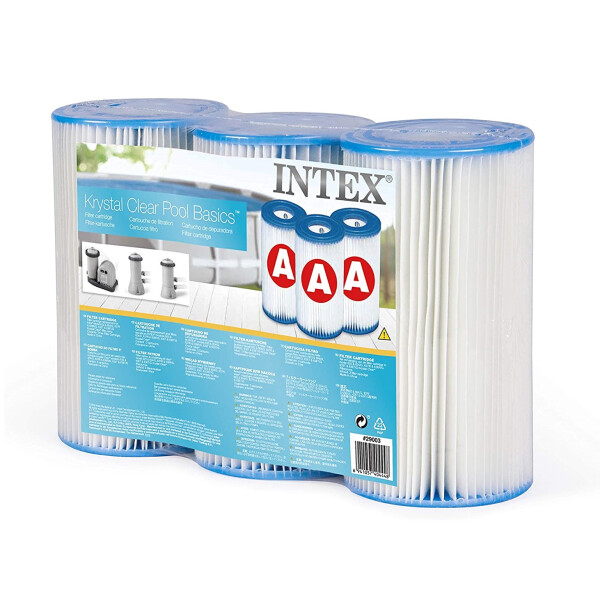 Intex Filteranlagenzubehör - Filterkartusche - Typ A - 3 Stück