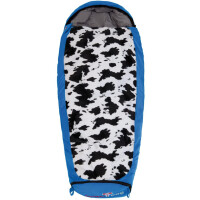 Grüezi-Bag Kinder Schlafsack Mitwachsend Grow Cow RV Rechts, Friendly Blue, 34 x 20 x 20 cm