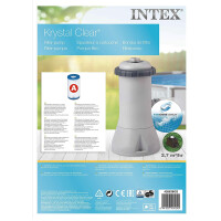 Intex 28604 Krystal Clear Cartridge Filter Pump - Pool Kartuschenfilteranlage - 1,9 m³/H - 220-240V
