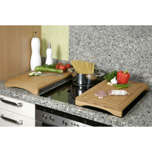 Kesper 54590 Schneide- und Abdeckplatte Bambus 54 x 28 x 4.3 cm