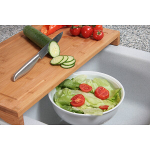 Kesper 54590 Schneide- und Abdeckplatte Bambus 54 x 28 x 4.3 cm