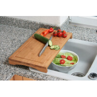 Kesper 54590 Schneide- und Abdeckplatte Bambus 54 x 28 x 4.3 cm