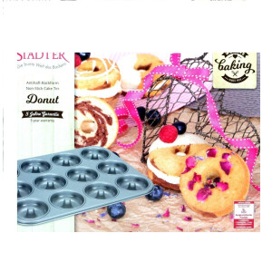 Städter We Love Baking Backform, Metall, Silber, 35 x 27 cm