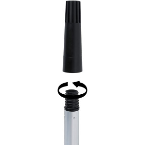 vom Pullach Hof Teleskopstange 6 Meter mit Schraubgewinde und Adapter Aluminiumstange Ausziehbar Teleskop Stange Gewinde