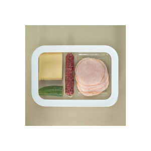 Mepal Modula XXL Kühlschrankdose für Käse, 4800 ml, transparent/weiß