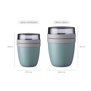 Mepal Duo Pack Lunchpot Ellipse Lunchbox...