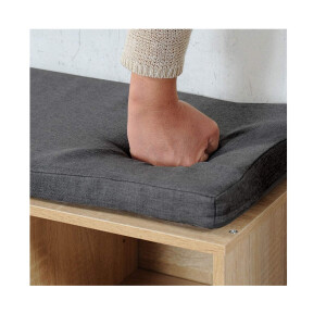 Kesper 15920 Schuhschrank mit Sitzkissen, eichefarben