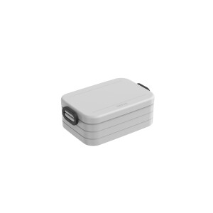 2-tlg. Mepal Limited Edition Bento-Lunchboxen Set Klein / Groß Take A – Brotdose mit Fächern, geeignet für bis zu 4 BZW. 8 Butterbrote, TPE/pp/abs, 0 mm Cool Grey - Grau