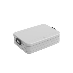 Mepal Bento-Lunchbox Large Take A – Brotdose mit Fächern, geeignet für bis zu 4 BZW. 8 Butterbrote, TPE/pp/abs, 0 mm Cool Grey - Grau, 1500 ml