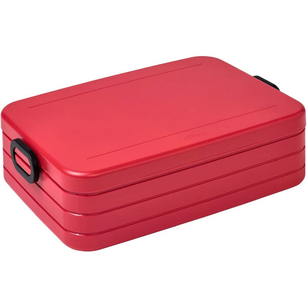 Mepal Take a Break Large Nordic red– 1500 ml Inhalt – Lunchbox mit Trennwand – ideal für Mealprep – spülmaschinenfest, ABS