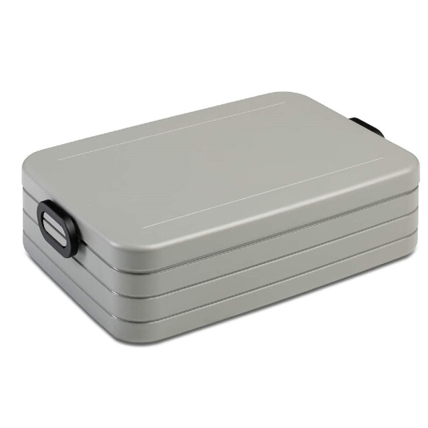 Mepal Take a Break Large Silber – 1500 ml Inhalt – Lunchbox mit Trennwand – ideal für Mealprep – spülmaschinenfest, ABS