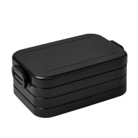 Mepal Take a Break midi – Limited Edition Schwarz / Black Edition – 900 ml Inhalt – Lunchbox mit Trennwand – ideal für Mealprep – spülmaschinenfest, ABS