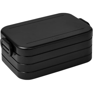 2-tlg. Mepal Take a Break Set – Limited Edition Schwarz / Black Edition – Groß / Klein – Lunchbox mit Trennwand – ideal für Mealprep – spülmaschinenfest, ABS