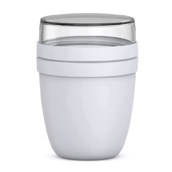 Mepal | Lunchpot mini Ellipse Limited Edition | Cool Grey | praktischer Müslibecher & Joghurtbecher | to go Becher | geeignet für Tiefkühler, Mikrowelle & Spülmaschine | 300 + 120 ml