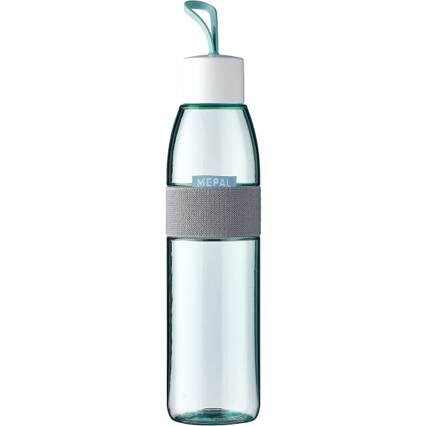 Mepal Trinkflasche Ellipse Nordic Green – 700 ml Inhalt – auch für kohlensäurehaltige Getränke – bruchfestes Material - auslaufsicher - Spülmaschinengeeignet