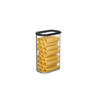 4-tlg. MEPAL Vorratsdosen Spar-Set Modula 2000 ml Schwarz / Black Edition Vorratsdose Frischhaltedose - ideal für die Aufbewahrung von trockenen Lebensmitteln