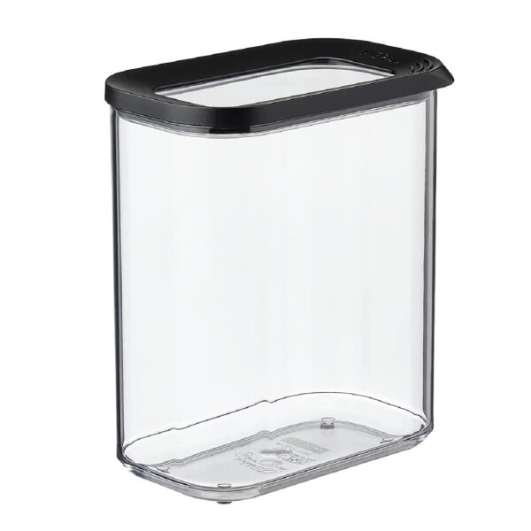 Mepal | Vorratsdose Modula - 1500 ml Inhalt | Frischhaltedose zur Aufbewahrung von Lebensmitteln | schwarz | spülmaschinenfest