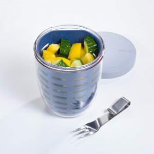 Mepal Set Ellipse Lunchpot mit Fruitpot Lunchbox Essensbehälter (Nordic Green)