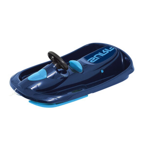 Hamax | Lenkschlitten Sno Surf | langlebige Konstruktion | ergonomisches Lenkrad | stabil und sicher | ideal für Winterfreuden | Farbe: Blau
