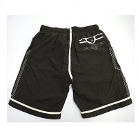 Alpin de Luxe | Badeshort Badehose LEDERHOSE, braun, Größe S