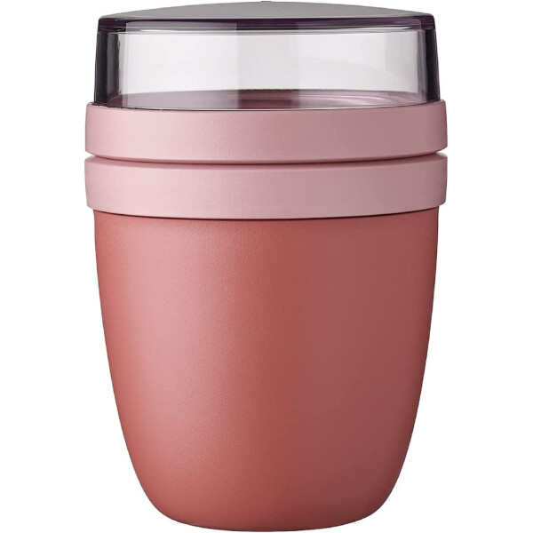 Mepal | Lunchpot Ellipse Vivid mauve | praktischer To Go Becher | geeignet für Tiefkühler, Mikrowelle & Spülmaschine | 500 ml