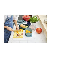 Mepal - Cirqula Multischüssel-Set 3–teilig rund Nordic lilac – 500, 1000 und 2000 ml – Verwendbar als Vorratdose, Kühlschrankdose, Gefrierdose, Mikrowellegeschirr & Servierschale mit Deckel