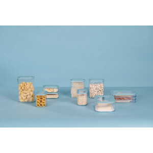 Mepal – Vorratsdosen Set Modula 3-teilig Nordic green – 2 x 1000 ml und 1 x 2000 ml - Aufbewahrungsbox mit Deckel für trockenen Lebensmitteln - Frischhaltedosen und Ordnungsboxen