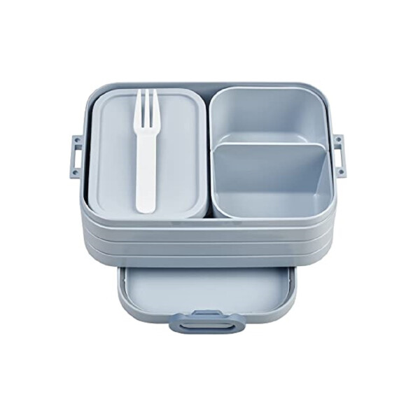 Mepal - Lunchbox Take A break midi - Brotdose mit Fächern - Geeignet fur bis zu 4 Butterbrote - 900 ml - Nordic blue