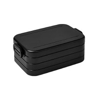 Mepal Take a Break midi – Limited Edition Schwarz/Black Edition – 900 ml Inhalt – für bis zu 4 Butterbrote – Lunchbox mit Trennwand – ideal für Mealprep – spülmaschinenfest, ABS