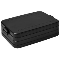 Mepal Take a Break Large – Limited Edition Schwarz/Black Edition – 1500 ml Inhalt – Lunchbox mit Trennwand – ideal für Mealprep – spülmaschinenfest, ABS