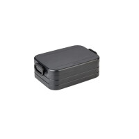 Mepal 2-tlg Bento-Lunchboxen Set Klein/Groß Take A – Brotdose mit Fächern, geeignet für bis zu 4 BZW. 8 Butterbrote, TPE/pp/abs, 0 mm Nordic Black