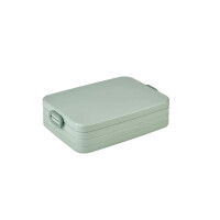 Mepal 2-tlg Bento-Lunchboxen Set Klein/Groß Take A – Brotdose mit Fächern, geeignet für bis zu 4 BZW. 8 Butterbrote, TPE/pp/abs, 0 mm Nordic Sage