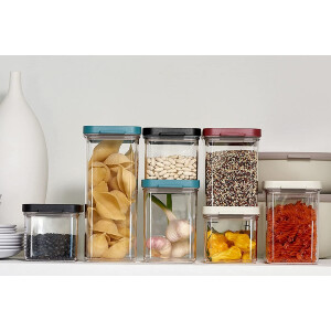 Mepal 4-tlg Vorratsdosen Spar-Set Omnia 700 ml Nordic Black Vorratsdose Frischhaltedose - ideal für die Aufbewahrung von trockenen Lebensmitteln