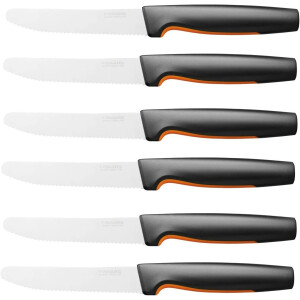 Fiskars 6 Stück Tafelmesser - Tomatenmesser...