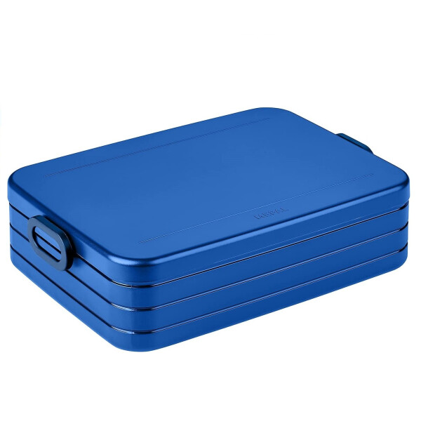 Mepal - Lunchbox Take A break large - Brotdose mit Fächern - Geeignet fur bis zu 8 butterbrote - Ideal für mealprep - 1500 ml - Vivid blue