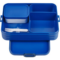 Mepal - Lunchbox Take A break large - Brotdose mit Fächern - Geeignet fur bis zu 8 butterbrote - Ideal für mealprep - 1500 ml - Vivid blue