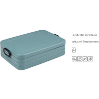 Mepal 2-tlg Take a Break Set – Nordic Sage – Groß/Klein – Lunchbox mit Trennwand – ideal für Mealprep – spülmaschinenfest, ABS