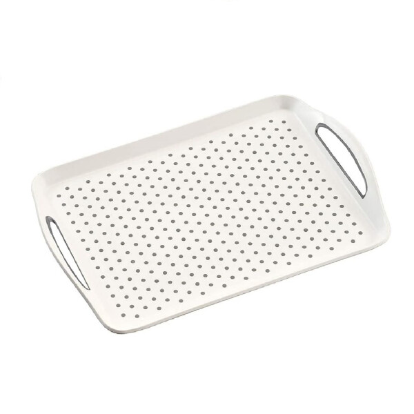 Kesper 77200 Serviertablett aus Kunststoff, weiß/Tablett/Frühstückstablett