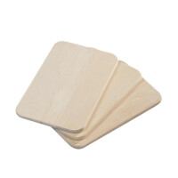 Kesper 69003 Frühstücksbrettchen aus Birkenholz, 3-er Pack, 23 x 15 x 1 cm