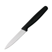Victorinox, 5.0603, Standard, Gemüsemesser, Extra scharfe Klinge, mit geradem Schliff, robuster Kunststoff-Griff, Schwarz, Made in Switzerland, Spülmaschinengeeignet