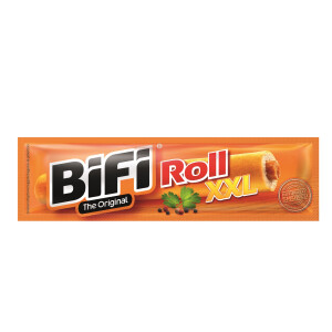 BiFi Roll XXL | 24er Pack | (24 x 70 g) herzhafter Salami Fleischsnack | knuspriger Teigmantel | perfekt für unterwegs